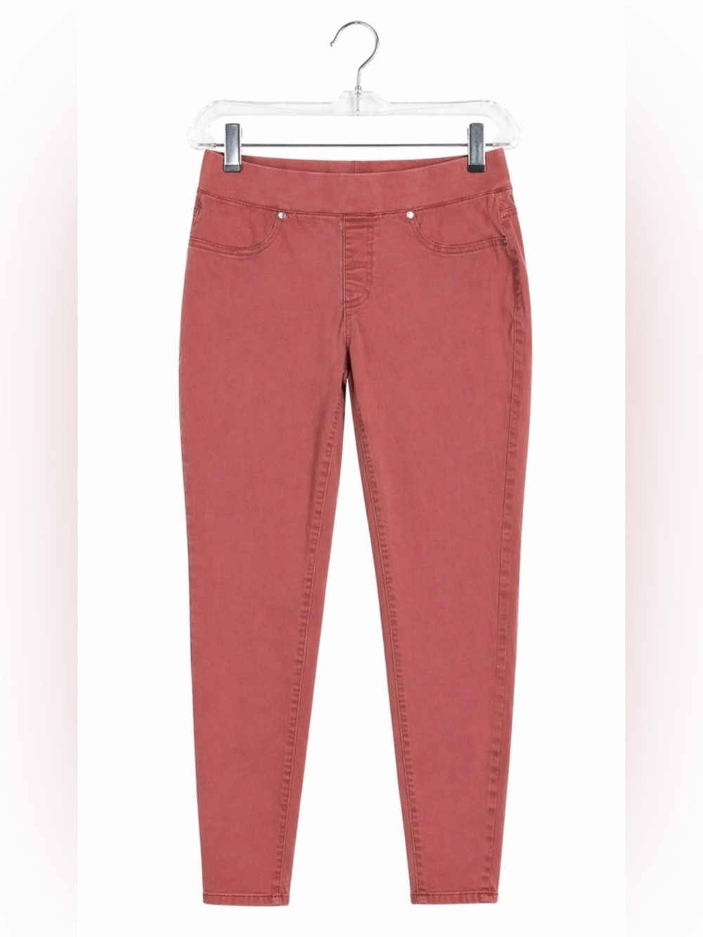 New Directions Pink Pull-On Skinny Jeans Women’s Size 8 Stretch Casual